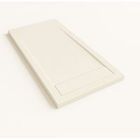Duschwanne Bidai mit Rahmen Farbe Altweiß RAL 9001 70x190cm Abdeckung in Altweiß