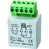 Yokis – Minuterie antiblocage encastrée 2000W – Tension 230V – Double temporisation – Compatible charges inductives – MTM2000E