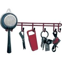 Rack 7 Mini Crochets Mottez Rangement Mural Compact Et Polyvalent - Mottez