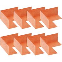 Couverture de douche d'angle étanche 8 pièces sourcing map, angle sans joint pour baignoire et