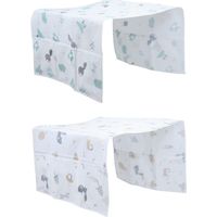 Lot de 2 housses anti-poussière pour lave-linge et réfrigérateur, avec sac de rangement (130×54cm)