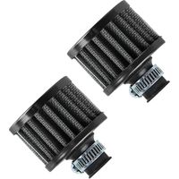 Stück 12-mm-Luftfilter, Auto-Luftansaugfilter, Turbo-Entlüftungsfilter, Kaltluftansaugfilter für Motorrad-Luftansaugfilter, Ölwannenfilter, Schwarz