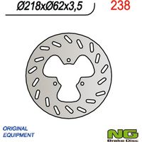 Disco de freno trasero para motocicleta Derbi/Gas Gas 125/450, 218x62x3,5 mm, 3 orificios