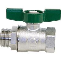Robinet a bille d eau potable R 254D filet fem/filet mâle 1/2" PN16 Laiton chrome / poignee papillon