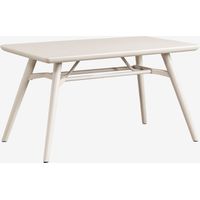 Sklum – Table de jardin rectangulaire 135x80 cm en polypropylène – Résistante aux taches et impacts – Pieds avec patins pour sols délicats