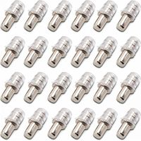 100 pièces Taquets D'étagère Support D'étagère Taquets à Enfoncer Taquet Support Tablette à Enfoncer 5 mm avec Manchon en Caoutchouc pour Étagère en Bois