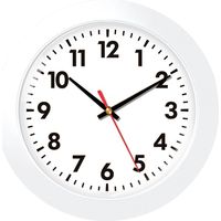 Horloge murale EUROTIME 80511-00 à quartz 30.5 cm blanc Y115553
