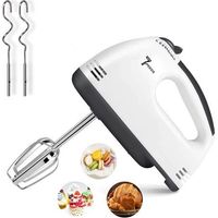 Batteur Electrique Cuisine, Mixeurs Plongeants, Fouet Manuellement 180W, 7 Vitesses, avec 2 Batteurs, 2 Crochets Pétrisseurs