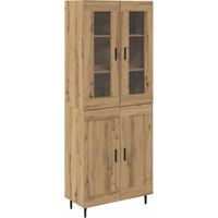 vidaXL Highboard 2 pcs Artisan Oak Engineered Wood