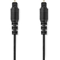 Optisches audiokabel toslink stecker toslink stecker 200 m rund pvc schwarz box 40321