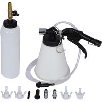 Wiltec – Purgeur liquide de freins 1 L – Pression 6-12 bars – Adaptateurs inclus – Outil air comprimé pour entretien automobile