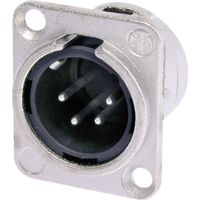 XLR embase mâle, contacts droits Neutrik NC4MDL1 Nombre de pôles: 4 argent 1 pc(s) D27634