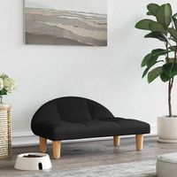 vidaXL Dog Bed Black 70x52x30 cm Fabric