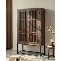 Kumo - Buffet haut en bois d'acacia massif