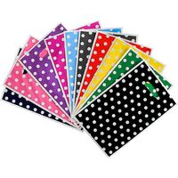 100 pochettes cadeaux imprimées à pois, sacs cadeaux décoratifs pour fêtes, sacs à friandises amusants, sacs fourre-tout d'emballage (couleurs assorties)-16250.3cm