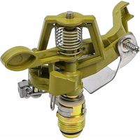 Arroseur d'irrigation en alliage de jardin rotatif à 360 degrés avec 4 points