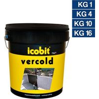 ASFALTO A FREDDO IMPERMEABILE IMPERMEABILIZZANTE TERRAZZI TERRAZZE TETTI 12651V KG.1 (12651)
