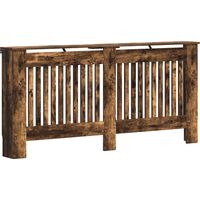 vidaXL Radiator Cover Smoked Oak 172 x 19 x 81.5 cm Engineered Wood