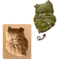 Autres décorations de Noël : emporte-pièce en bois, moule à biscuits conique, modèle antiadhésif, pain d’épice en bois décoré de motifs pour les vœux de Noël, parfait pour les douceurs.