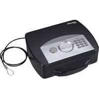 MASTER LOCK Cassaforte Piccola y Portatile - Con Combinazione Digitale - Con Cable - P008EML - Ideale per Gioielli, Soldi, Oggetto Prezioso
