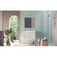 Meuble salle de bain Pratiko BASIC 2.0 blanc laqué brillant 82x57x47 cm
