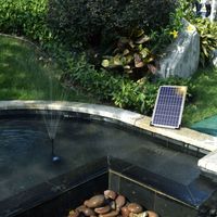 Pompa per fontana solare Zoternen da 10 W con pannello grande, 3 ugelli max. Altezza dell'acqua 100 cm per bagno per uccelli, acquario, laghetto, decorazione da giardino