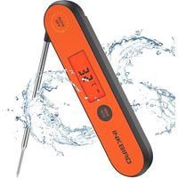 INKBIRD IHT-1P Küchenthermometer, wiederaufladbare Sonde, LCD-Kochthermometer, IPX5 wasserdicht, Sofortmessung in 3 Sekunden, -50 300 °C