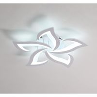 GOECO Plafoniera LED, Lampada da Soffitto Moderna 60W 4500LM, Illuminazione Plafoniera Moderna a Petali per Salotto, Cucina, Camera da Letto, Sala da Pranzo (Bianco Freddo 6000K, Diametro 60cm)