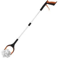 Pince De Préhension À Long Manche En Aluminiumg Grabber Reacher Tool 83x10cm Extension Pliable Attrape Tout Rotative 90 ° Outil D'assistance Pour La Collecte Des Déchets Orange -