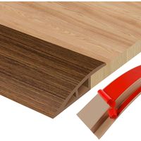 Barre de Seuil Adhesive Seuil de Porte Barre de Seuil Multiniveau pour Relier Les Joints de Sol et Les Transitions de Seuil de Moquette, Carrelage