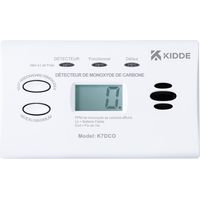 Detector de monóxido de carbono con pantalla digital, 7 dBCO, 1 año de garantía. KIDDE