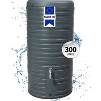 GARANTIA NORDIC 2in1 réservoir d’eau de pluie 300 litres gris graphite incl. bac à plantes