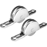 Cyclingcolors – Roulette de placard coulissant 18mm – Acier galvanisé – Roulement à billes pour rails en nylon ou acier – Installation rapide