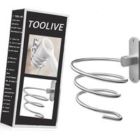 Exclusive hairdryer holder made of stainless steel Bathroom Hairdryer Hair Dryer Holder Toilet (Stainless Steel (Brushed))