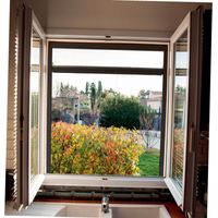 Mosquitera enrollable para ventana de aluminio gris antracita 130 x 160 cm