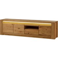 Mobile Tv in legno di quercia selvatica 193x40x53 oliato marrone KENT 333