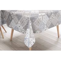 TOVAGLIA LIMA © in TELA CERATA plastificata LAVABILE idrorepellente in PVC MAIOLICHE Sabbia Made in Italy Cm.140x300 x18 persone