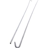 PROTEKTOR Fil de suspension avec crochet pour suspensions pour cloisons sèches 100 pièces, argent, accessoires pour profilés de plafond, Made in Germany - 750mm