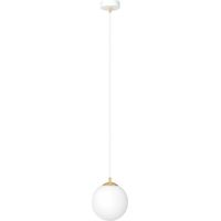 Suspension Emibig Royal blanche verre E14 gradable Ø14