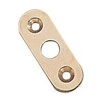 Gâche Plate pour targette type verrou couchette finition laiton - A LENNE