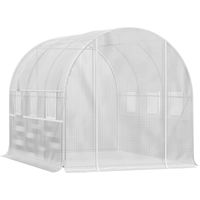 Outsunny Serra a Tunnel per Orto 3x2x2m in Acciaio Zincato e PE