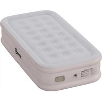 Colchón Hinchable Individual Plegable con Bomba Inflado 3 Min Desinflado 2 Min Bolsa Carga 200 kg 190x97x39 cm Caqui