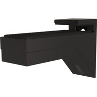 Italiana Wandkonsole Kalabrone - Klemmträger für Glas, Holz und Kunststoff Materialstärke 8-30mm Regalbodenhalter, Zinkdruckguss schwarz matt