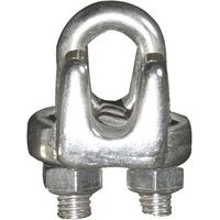 Bolsa de 50 sujetacables fabricados en acero galvanizado 6mm 1/4” din 741