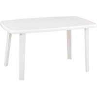 1PZ TAVOLO IN POLIPROPILENE 'CAYMAN' bianco