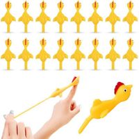 Ensemble de 16 jouets de poulet volant, jeu de lancement élastique pour s'amuser en extérieur et lors de fêtes, cadeaux et diverti,d