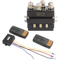 Kit de Télécommande de Treuil sans Fil 12V, Contrôleur de Treuil électrique ATV UTV.