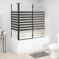 Cabine de douche intégrale, Cabine de douche complète, Paroi de douche verre à rayures 120x68x130 cm Verre trempé BXZ6161