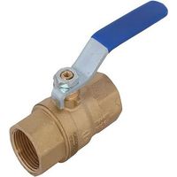 JS KUGELHAHN, lourd, DN32, 1 1/4" BL 94MM, ST-BLEU, MS-VIDE, DVGW