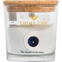 Bougie en poudre 250 grs la bougie autrement bleu pailleté